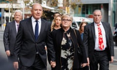 Liberal senator Linda Reynolds arrives at the WA supreme court