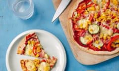 Easy pieces: Marcus Rashford and Tom Kerridge’s tortilla pizza.