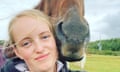 Gracie Spinks with her horse