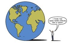 Cartoon of world