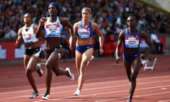 Dina Asher-Smith finished second behind Shaunae Miller-Uibo in the 200m at the Birmingham Diamond League.