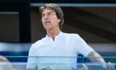 Artistic Gymnastics - Olympic Games Paris 2024: Day 2<br>PARIS, FRANCE - JULY 28: Tom Cruise on the Stands during day two of the Olympic Games Paris 2024 at the Bercy Arena on July 28, 2024 in Paris, France. (Photo by Tom Weller/VOIGT/GettyImages)