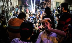 A street party in the Shubra district of Cairo in 2014. Photograph: Anadolu Agency/Getty Images