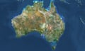 Australia from a satellite