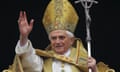 Pope Benedict XVI delivers his first Christmas Day message in St Peter’s Square, Rome, 2005.