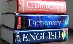 A stack of dictionaries