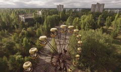 An abandoned ferris wheel in the former city centre of Pripyat, a few kilometres from Chornobyl nuclear power plant.