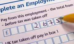 A self-assessment tax return form