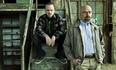 Aaron Paul and Bryan Cranston in the TV programme Breaking Bad, which is reportedly being adapted into a film.