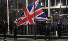 Union flag taken down