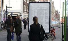 Earlier versions of The List have appeared in other locations, including Amsterdam.