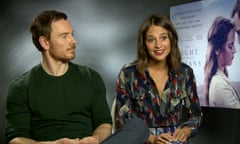 Michael Fassbender and Alicia Vikander The Light Between Oceans junket