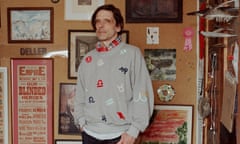 Artist Jeremy Deller photographed in his home studio in north London for the Observer New Review by Gabby Laurent. April 2023