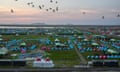 The campsite of the World Scout Jamboree in Buan, South Korea.