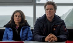 This image released by Fox Searchlight shows Julia Louis-Dreyfus, left, and Will Ferrell in a scene from "Downhill," a remake of the Swedish film "Force Majeure," which will be featured at the Sundance Film Festival. The annual film festival will run from Jan. 23 thru Feb. 2. (Jaap Buitendijk/Fox Searchlight via AP)