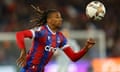 Michael Olise in action for Crystal Palace against Wolves at Selhurst Park.