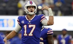 Buffalo Bills quarterback Josh Allen was responsible for four touchdown against the Los Angeles Rams