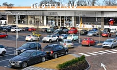 Elliott’s Field retail park in Rugby, Warwickshire