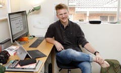 Jack Begbie at his desk