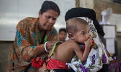 Nazima Begum with her young son Ataur Rahman