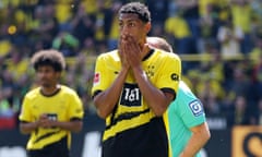 Sébastien Haller after his missed penalty against Mainz