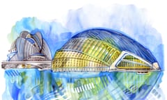 Santiago Calatrava’s Palace of Arts and Sciences.