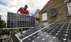 Solar panels in London