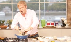 Bill Granger in the kitchen during a 2011 episode of the TV show This Morning.