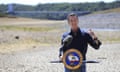 California Gov. Gavin Newsom speaks at a news conference in the parched basin of Lake Mendocino in Ukiah, Calif., Wednesday, April 21, 2021, where he announced he would proclaim a drought emergency for Mendocino and Sonoma counties. (Kent Porter/The Press Democrat via AP)