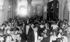 The restaurant of the Ritz Hotel, Paris, around 1930.