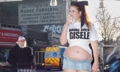 Michaela Stark models a ‘Bring Back Gisele’ T-shirt by Sports Banger.