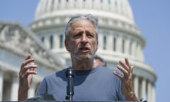 Jon Stewart speaks at the Capitol in Washington, May 26, 2021.