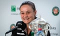 Barty is the first Australian women to win the French Open since Margaret Court in 1973