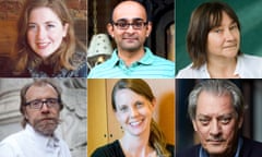 Booker Prize Comp 2017 
Left to Right  - Fiona Mozley, Mohsin Hamid,Ali Smith,George Saunders
Paul Auster
Ali Smith
Mohsin Hamid
George Saunders
Fiona Mozley
Emily Fridlund