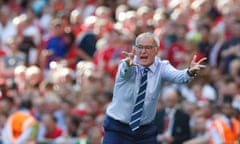 Leicester City manager Claudio Ranieri