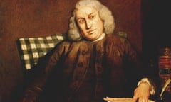 Samuel Johnson (1709-1784) English lexicographer critic and writer. Portrait by J Reynolds.