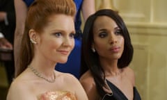 President’s secret girlfriend ... Olivia (right) with aide Abby in Scandal