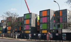 Pop-up village. residential flats.