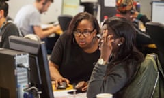 South Bank University's clearing call centre.