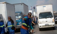 BRAZIL-ECONOMY-FUEL-PROTEST<br>Brazilian truck drivers partially block the Washington Luiz road (BR-040), at Duque de Caxias municipality, during the fifth day of their nation-wide strike to protest rising fuel costs in Rio de Janeiro, Brazil, on May 25, 2018. / AFP PHOTO / MAURO PIMENTELMAURO PIMENTEL/AFP/Getty Images