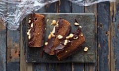 Chocolate, peanut butter and date slab