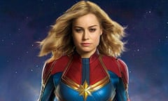Social justice warrior ... Brie Larson in Captain Marvel. 
