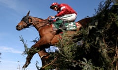 Tiger Roll on his way to victory in the 2019 Grand National.