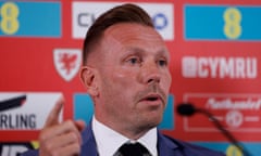 Craig Bellamy during his press conference as he is unveiled as the Wales manager