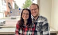 man and woman wearing plaid shirts and glasses