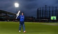 Jason Roy soaks up the applause as he leaves the field after scoring 162 runs.