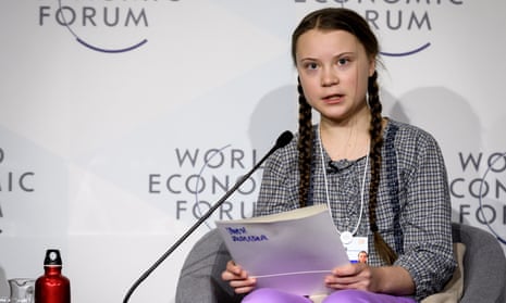 'I want you to panic': 16-year-old issues climate warning at Davos – video 