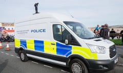 South Wales police van