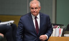 Prime Minister Scott Morrison during Question Time in the House of Representatives at Parliament House in Canberra, 8 December 2020.