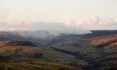 Controlled burning in the North Yorkshire Moors, near Rose Dale.